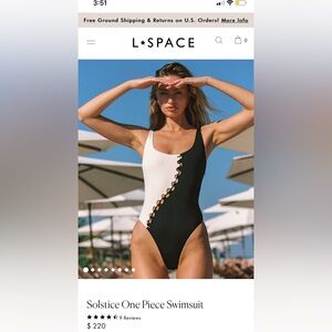 NWT LSPACE Solstice One piece